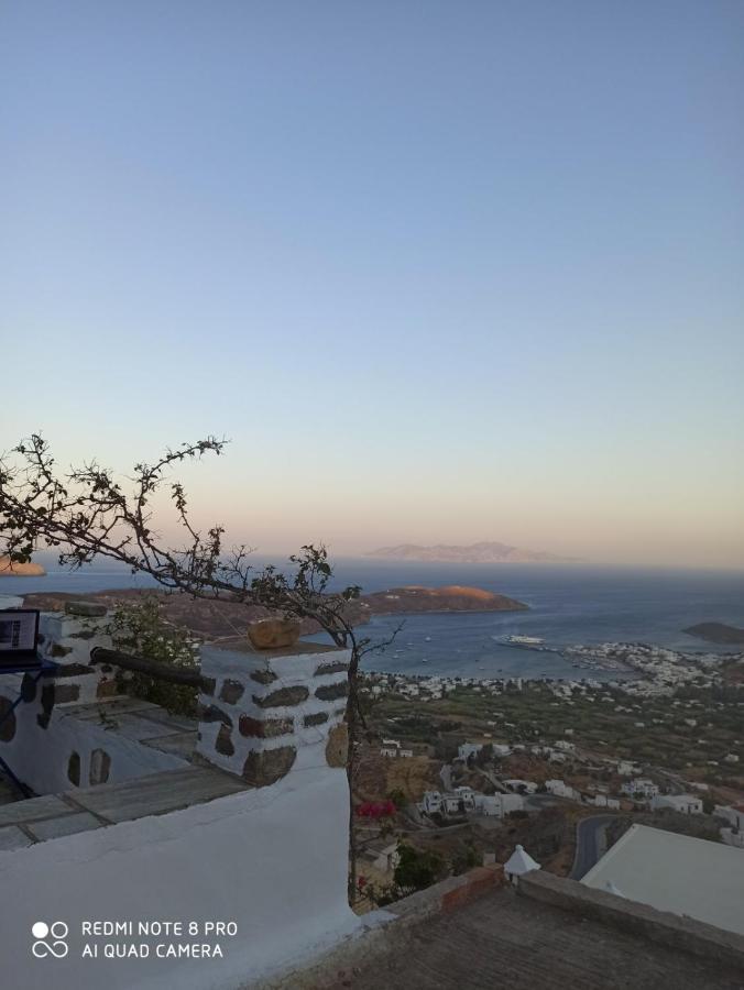 Traditional Stone House With Breathtaking View Serifos Town Екстер'єр фото